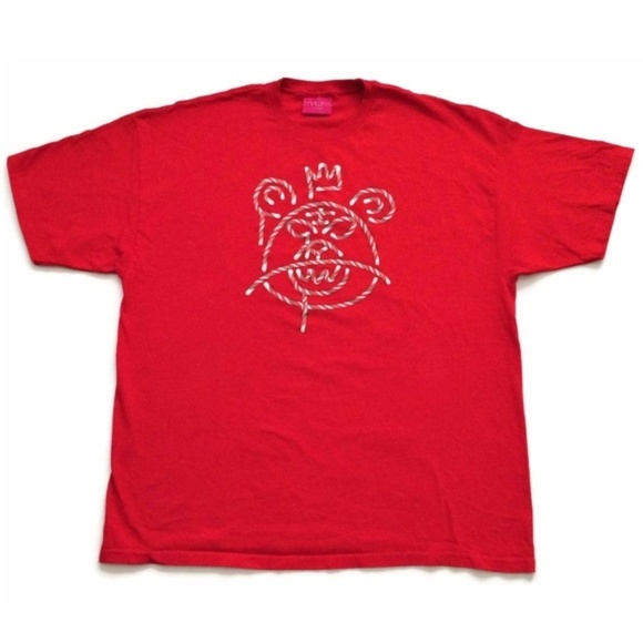 Mishka NYC Graphic Tee T-Shirt Red Candy Bear - Picture 1 of 4